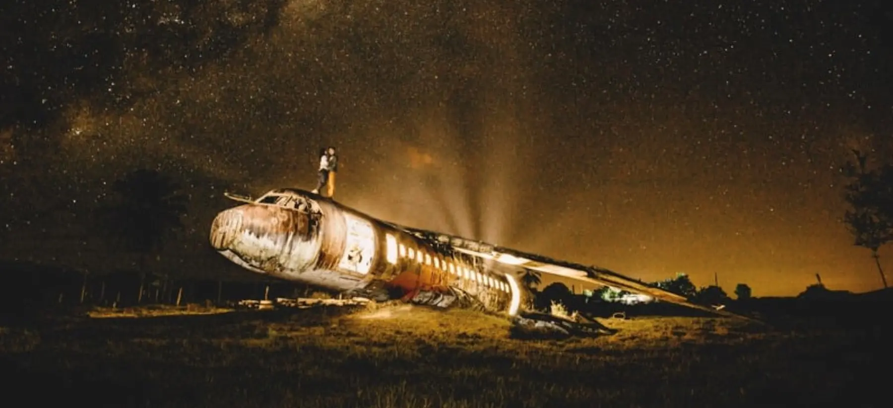 Un avión abandonado