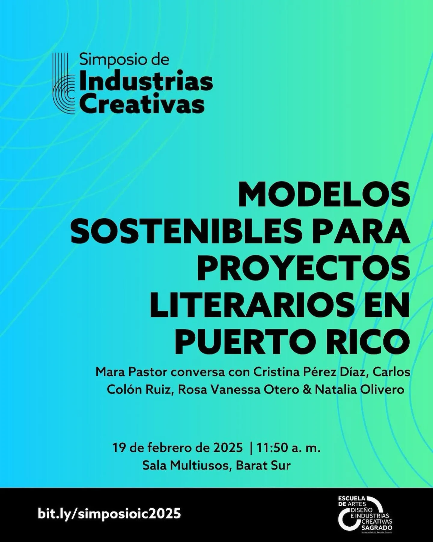 Afiche del evento Modelos sostenibles para proyectos literarios en Puerto Rico