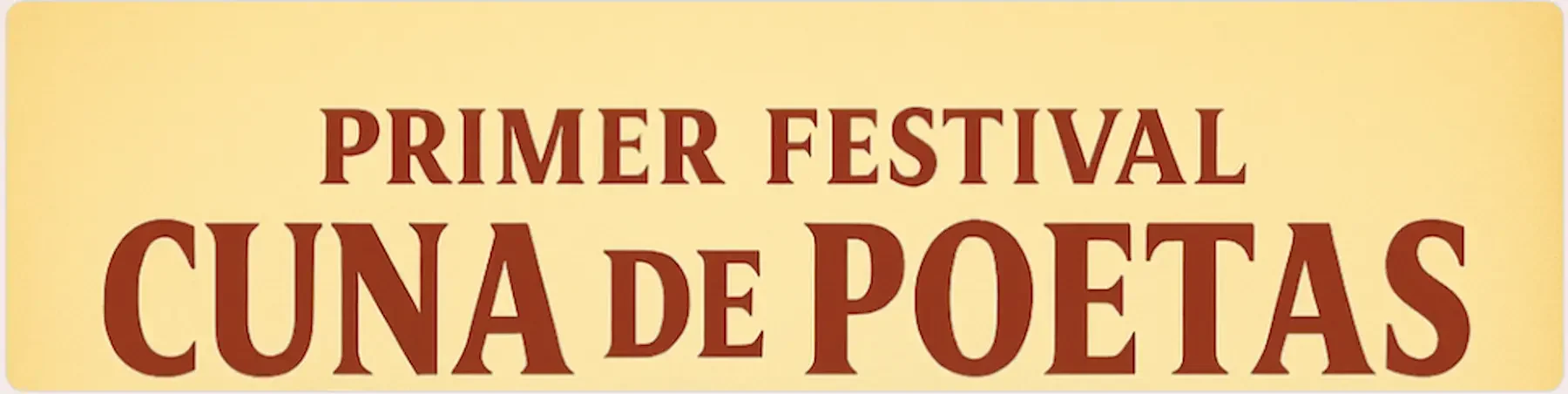 primer festival de cuna de poetas